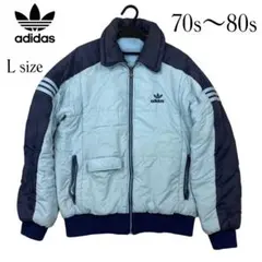 希少　adidas ジャンパー 西ドイツ　中綿ジャケト　70s〜80s