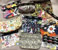 レスポートサック　ポーチ10点まとめ売り　風間ゆみえ　花柄　カラフル