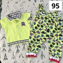 SHORH KID’S 綿100%恐竜柄ロンパース 男の子まとめ売り 95
