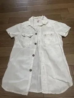 デニムダンガリー シャツ　130 ②