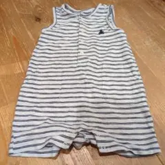 baby GAP ストライプロンパース 6-12ヶ月