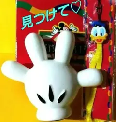✫レトロポップ✫希少ディズニーミッキー貯金箱＆ドナルドストラップ・未使用非売品