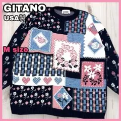 【USA製 80-90s vintage】GITANO デザインニット セーター