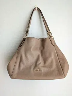 ★美品★COACH レザーショルダーバッグ　大容量
