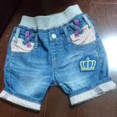ベビードール デニム ハーフパンツ ショートパンツ 90