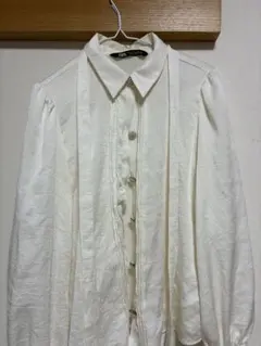 ZARA ザラ リボンタイ付きブラウス M