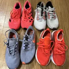 ナイキ adidas ランニングシューズ 4足セット