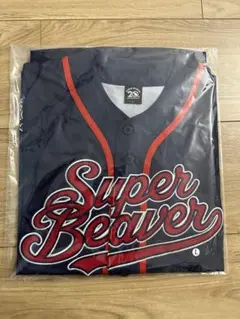 SUPER BEAVER ベースボールシャツ ネイビー Lサイズのサムネイル