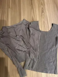 特売‼️半額‼️アプワイザーリッシェ　アンサンブル　ラメニット、カーディガン