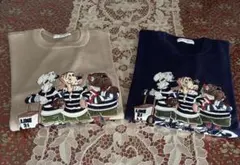 メンズニットセーター。2枚セット。バラ売り可です。ウール70%、アクリル30%