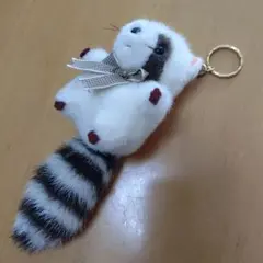 【未使用】アライグマ☆マスコットキーホルダー