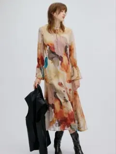 Ameri UNDRESSED AMELIA INK ART DRESS