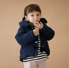 未使用品　petit main 中綿リボンジャケット 90cm