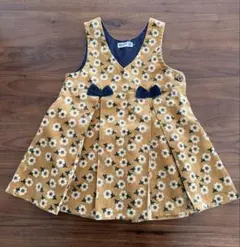 RAGMARTラグマート　花柄コーデュロイワンピース100㎝