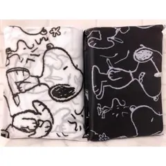 スヌーピー SNOOPY 大人気 モノトーン トートバッグ ２種セット ☆★