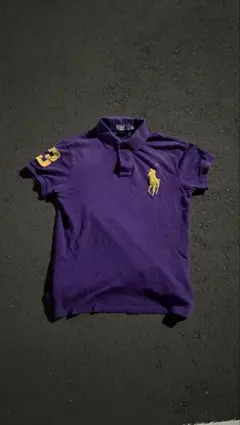 Polo Ralph Lauren 紫色 ポロシャツ　ビックポニー　swag