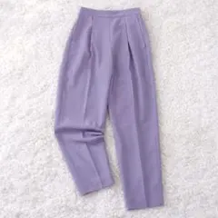 エレンディーク テーパードパンツ タック センタープレス パープル サイズ1