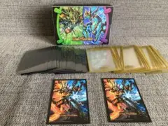 【デュエマ】デッキケース+ スリーブ(超戦龍覇モルト2枚+公式50枚+黒60枚)