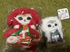 モフサンド　ハッピーバッグ　歌舞伎にゃんぬいぐるみ２体