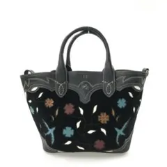 希少！美品！POLO RALPH LAUREN 大きめ2way スウェードバッグ