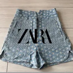 【ZARA】春夏ショートパンツ 花柄刺繍　XS