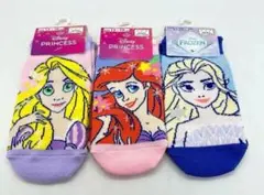【新品未開封】福助　ディズニープリンセス　キッズ靴下　ソックス13-19cm×3