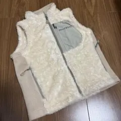 モンベル　ベスト　100アイボリー　フリース　キッズ　アウター　上着