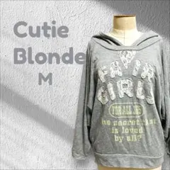 即日発送 キューティーブロンド パーカー ドルマンスリーブ レース グレー M