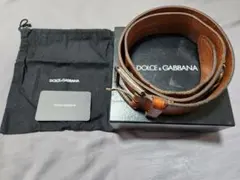 D&G/DOLCE&GABBANAのメンズ革ベルト