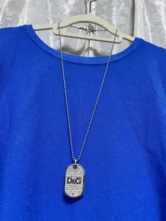 D&G ドルチェ&ガッバーナ ドッグタグ ネックレス シルバー メンズ