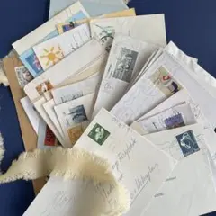切手付海外封筒　まとめて