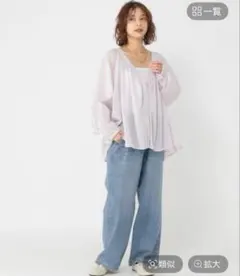 イージーストレートデニムパンツ