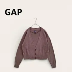GAP ニットカーディガン ドロップショルダー ゆったり Vネック 羽織り