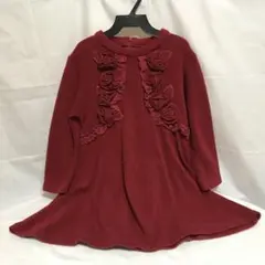 【11月中限定セール‼︎】子供用 長袖ニットワンピース110㎝