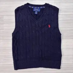 Polo Ralph Lauren ネイビー ニットベスト 3T