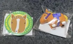 サラコレ　DMMくじ　マヤノトップガン　ラバーフィギュア　缶バッジ