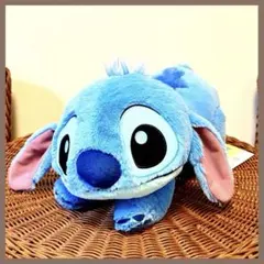 ディズニー　スティッチ　寝そべり 超BIGぬいぐるみ　マスコット