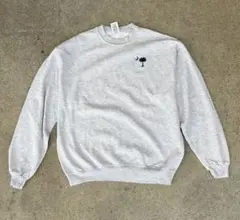 90s USA JERZEES ワンポイント刺繍 霜降りグレースウェット