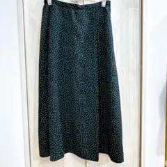 AMERICAN HOLIC フレアスカート ブラック　ドット柄 L