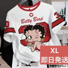 新品 Betty Boop 半袖 Tシャツ ホワイト XLのサムネイル