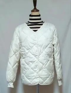 【新品】ノーカラーキルトジャケット　Sサイズ