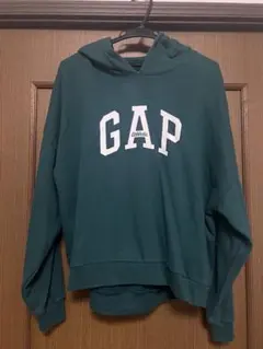 GAP フード付きスウェット ダークグリーン