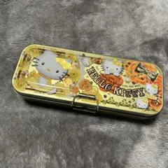 ハローキティ 筆箱 ペンケース ゴールド　平成