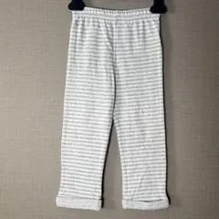 【Ralph Lauren】グレー白ボーダーイージーパンツ (80 90)