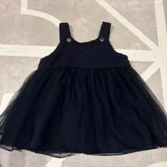 petit main ネイビーシフォンワンピース 80