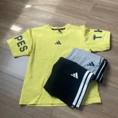 adidas Tシャツ&ショートパンツ 2枚セットアップ　140