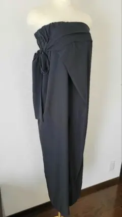 新品タグ付　ムルーア　ベアドレスオールインワン 黒 ドレス 結婚式 パーティ