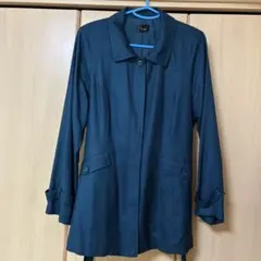 our ZON ダークブルー トレンチコート