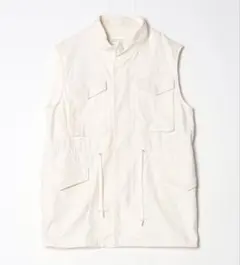 フリークスストアfreaks storeミリタリージャケット　　ベスト　ホワイト