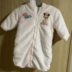 未使用　ミニー　防寒　おくるみ　ジャンプスーツ　2wayオール